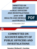  TIMELINE OF DENGUE VACCINE PROCUREMENT AND VACCINATION IMPLEMENTATION PRESENTED BY SENATOR RICHARD GORDON