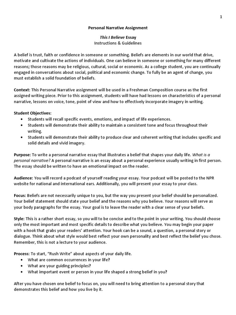 A Personal Narrative Essay Personal Narrative Essay Can You Write My Essay From Scratch
