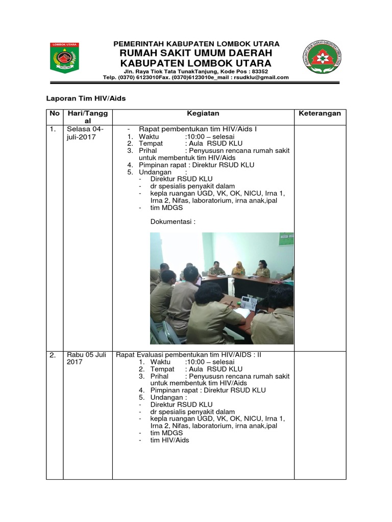Laporan Kegiatan Hiv Aids | PDF