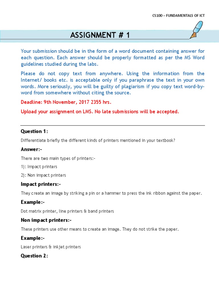 laser printer is an example of impact printer