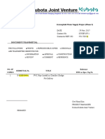 Kolon-Kubota Joint Venture: To: Team Leader NJS Consultants Co., Ltd. Karnaphuli Water Supply Project (Phase 2)