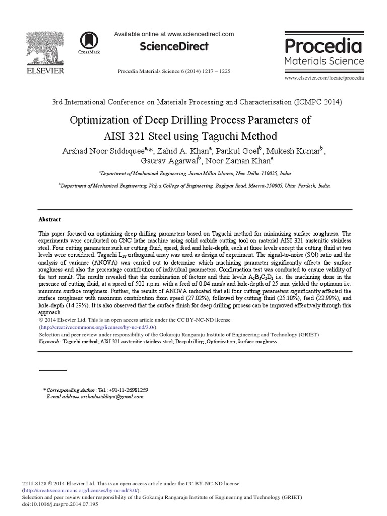 Taguchi PDF | PDF | Signal To Noise Ratio | Analysis Of Variance