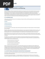 2.2 Policy 2.3 Spectrum Planning 2.4 Technical Standards 2.5 Allocating Spectrum