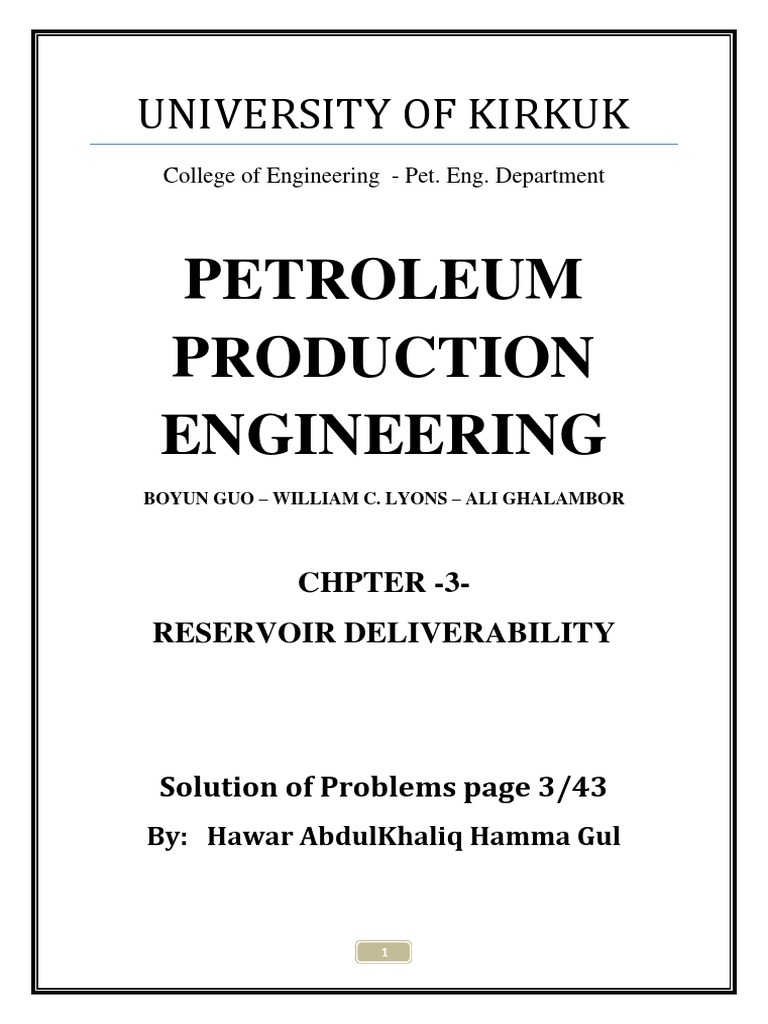 Petroleum Production Engineering PDF | PDF | Petroleum Reservoir ...