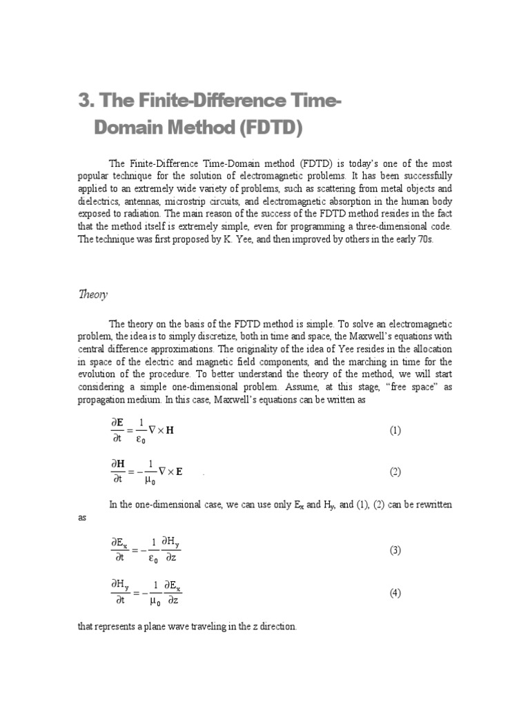 FDTD PDF | PDF