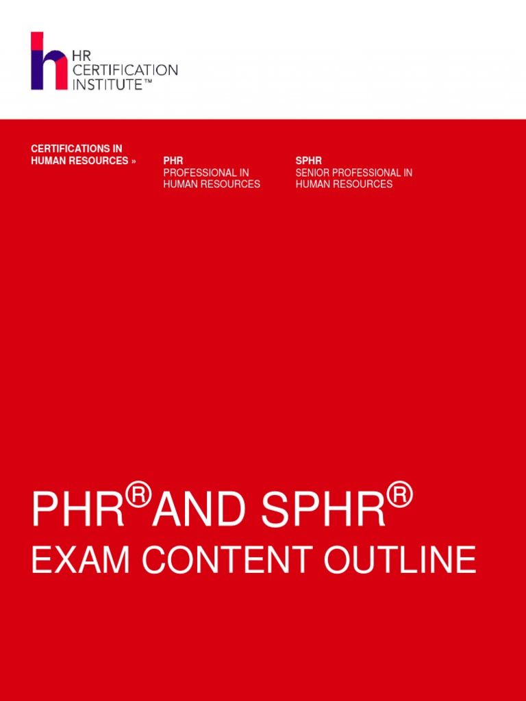 Hrci Phr Exam Content Outline