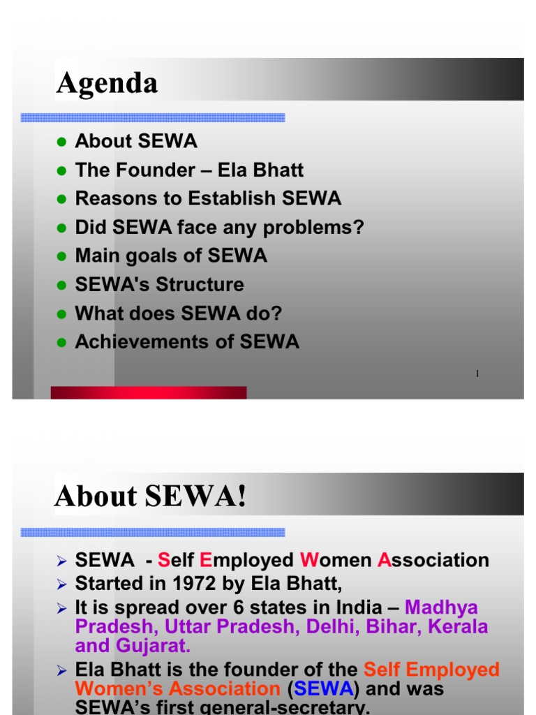 SEWA: Empowering Women Since 1972 | PDF | Informal Sector | Economies