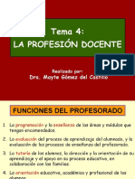 Tema4 La Profesión Docente