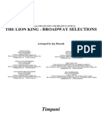 27 - The Lion King - Broadway Selections - Timpani