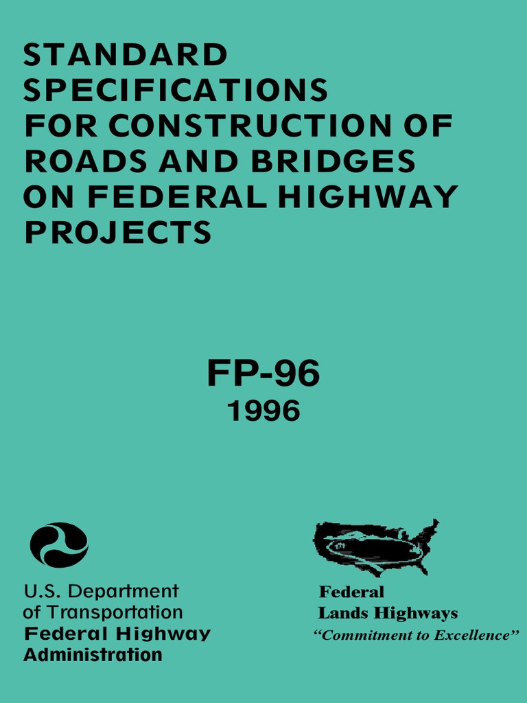 Standard Specifications For Construction of Roads and Bridges On