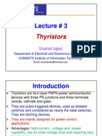 Lecture # 3 (Thyristors)