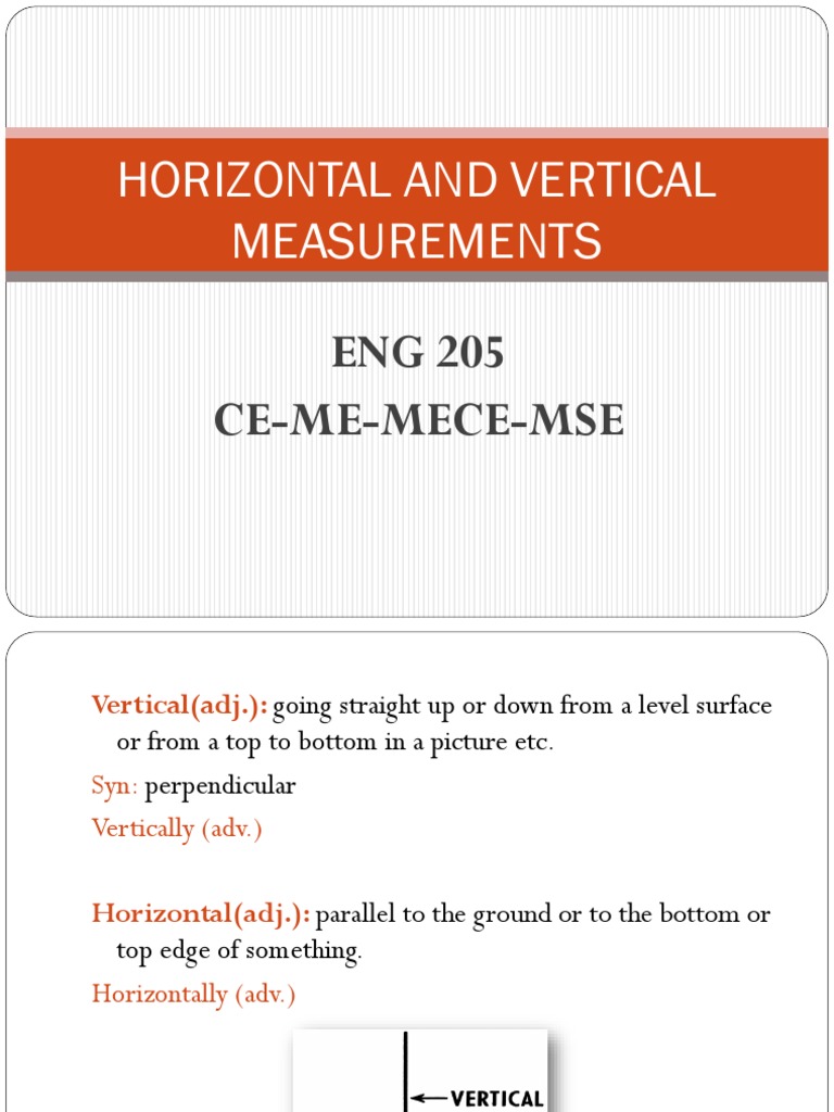 Horizontal and Vertical Measurements PDF Length Aircraft