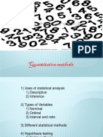 Quantitative Methods: Making Sense of Numbers