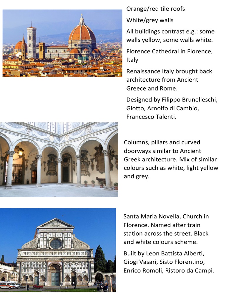 Florence Renaissance Architecture Overview | PDF