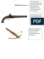 Italian Renaissance Weapons