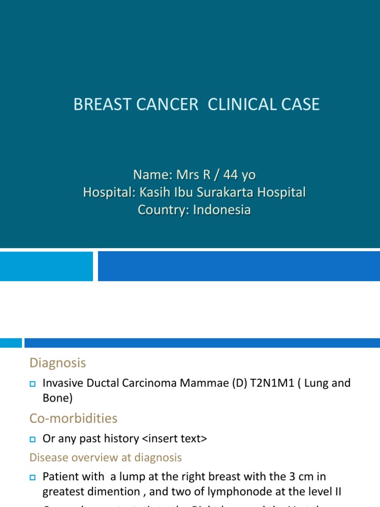 Clinical Case Advanced Breast Cancer | PDF | Science & Mathematics