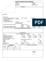 Formulir Asuhan Gizi Dewasa