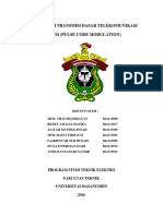 Tugas Transmisi Dasar Telekomunikasi - Pulse Code Modulation (PCM)