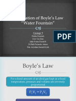 Application of Boyle's Law