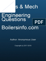 Boiler Mechanical Engineering Question Book