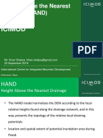 Height Above The Nearest Drainage (HAND) : Icimod