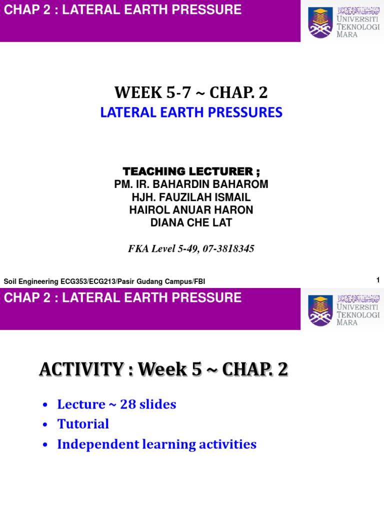 ECG353 Week 5 PDF | PDF | Materials Science | Geotechnical Engineering