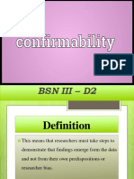 Research - PPT Conformability