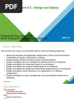 Day 1 - 2 Vsphere Design and Deploy Agenda