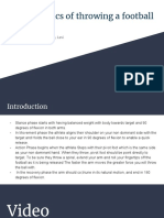 biomechanics of a football