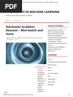 Stochastic Gradient Descent - Mini-batch and More - Adventures in Machine Learning