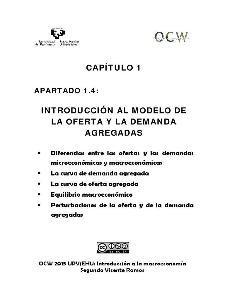 4 Modelo de La Oferta y La Demanda Agregadas PDF | PDF | Macroeconómica ...