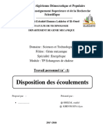 Disposition Des Écoulements