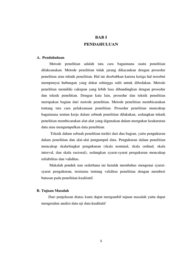 Makalah Validitas Kualitatif