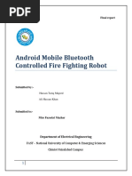 Bluetooth Controlled Fire Fighting Robot Using Atmel 89C51 Micro-Controller