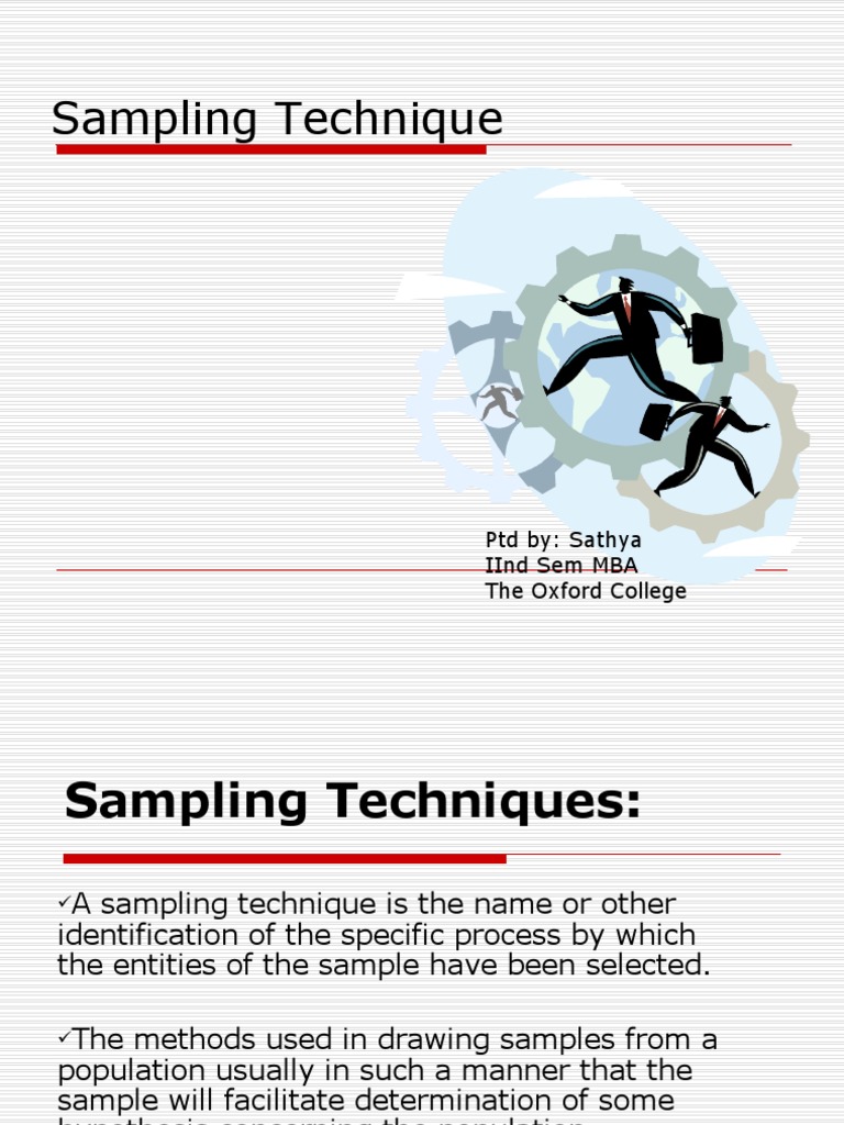 Overview of Sampling Techniques | PDF | Sampling (Statistics) | Randomness