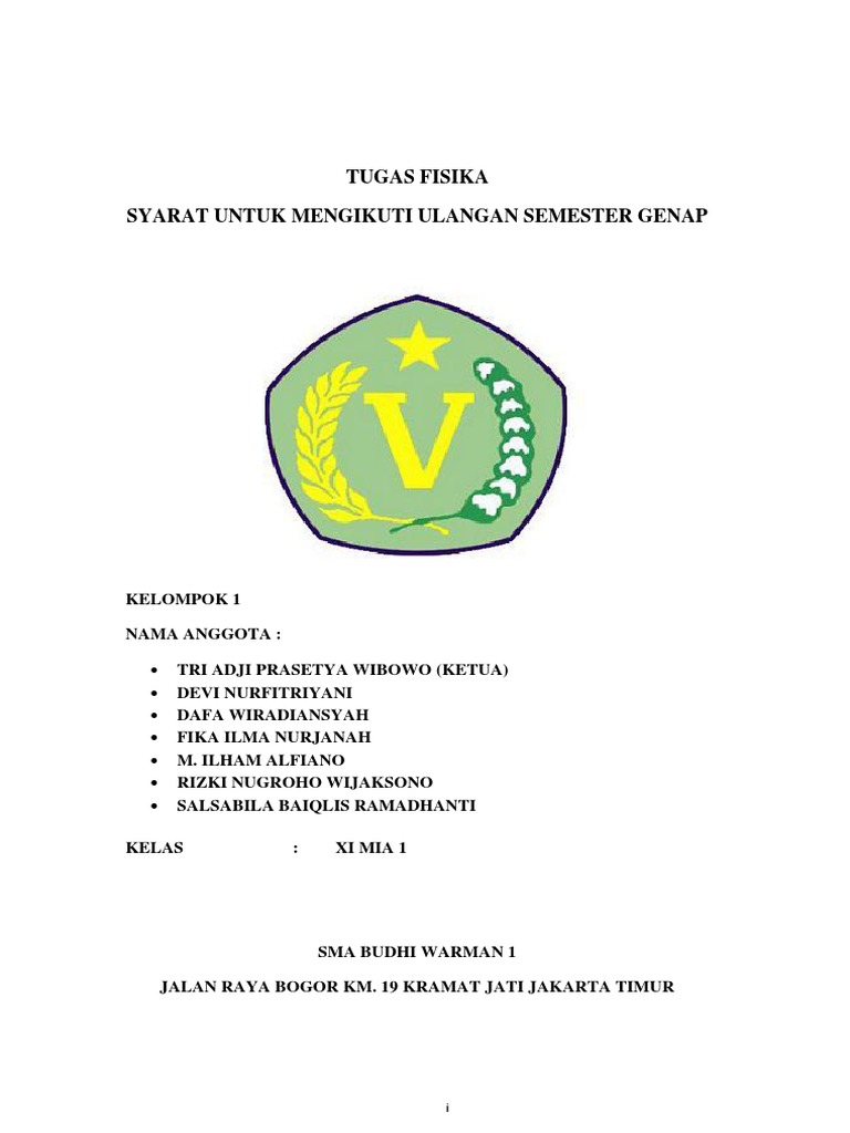 Tugas Makalah Fisika Semester 2