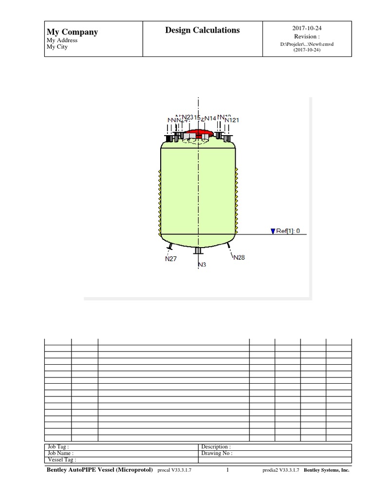 Vessel Design Calculations Overview | PDF | Strength Of Materials ...