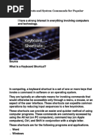 Keyboard Shortcuts and System Commands For Popular Programs