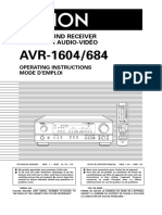 AVR-1604 684 Ownersmanual