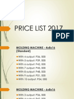 Price List 2017