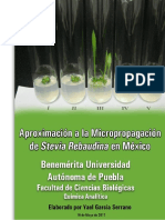 Aproximación A La Micropropagación de Stevia Rebaudiana en México