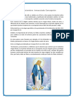 08 de Diciembre Inmaculada Concepción