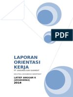 Laporan Orientasi Kerja: Latief Anggar K (201603062)