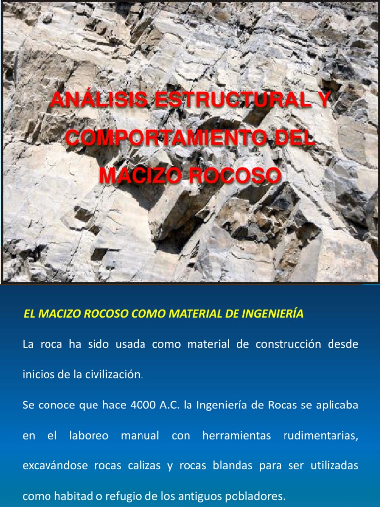 Analisis Estructural y Caracterizacion Del Macizo Rocoso | PDF | Falla ...