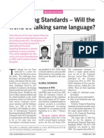 Accounting Standards - Will The World Be Talking The Same Language - Published in CA Journal Feb 2005