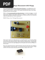 Simple Low Voltage Disconnect With NE555