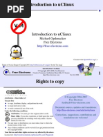 Introduction To Uclinux: Michael Opdenacker Free Electrons