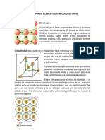 Estructura atómica de elementos semiconductores: Silicio, Germanio y dopaje