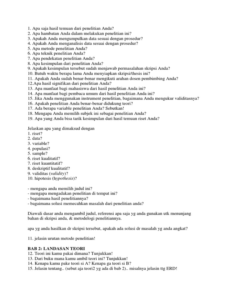 Cara Menjawab Pertanyaan Kenapa Kamu Mengambil Judul Penelitian Itu Hitungan Soal