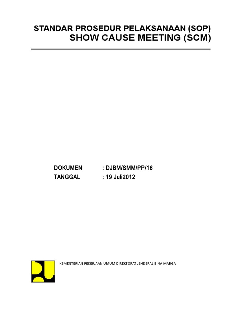 Contoh Undangan Rapat SCM